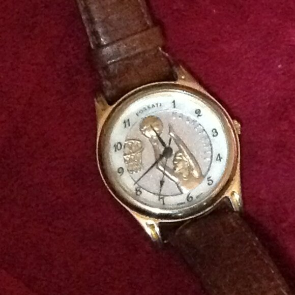 Rare Vintage Fossati 3D Basketball Player Wrist Watch - Picture 4 of 7